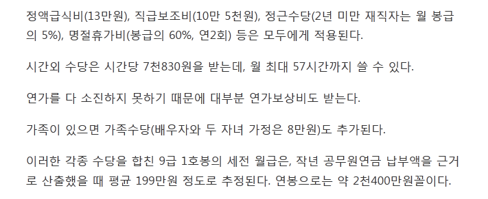 초임 2천500만원·평생 직장..9급공무원 인기 이유 있네 | 인스티즈