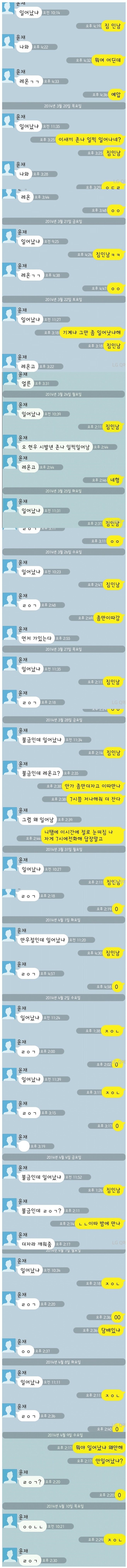 남자들의 카톡 | 인스티즈