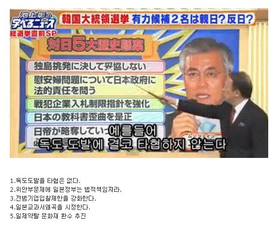 일본방송에서 분석한 문재인이 대통령되면안되는이유 | 인스티즈
