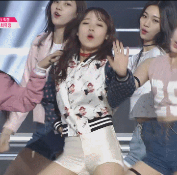 [ioi] 최유정 뱅뱅 퍼포먼스 임나영 돌부처 버전.gif | 인스티즈