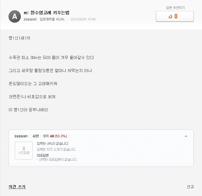 흰수염 고래 키우는법 | 인스티즈