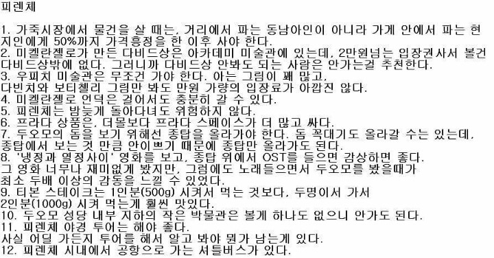 한 청년의 유럽여행가서 느낀점과 꿀팁 | 인스티즈