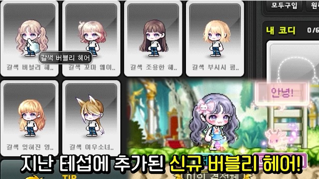 [메이플스토리] 8월 신규 헤어, 성형, 마네킹, 제로 패키지(넥슨 쇼핑) 업데이트 | 인스티즈