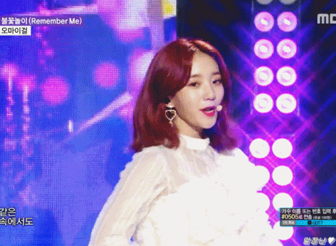 음악중심 오마이걸 비니.gif | 인스티즈
