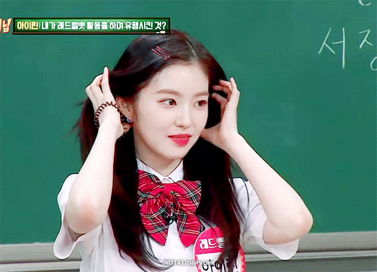 머리 묶은것도 예쁜 아이린.gif | 인스티즈
