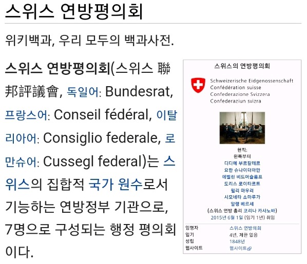 대통령제도 내각제도 아닌 스위스의 독특한 정치제도 | 인스티즈